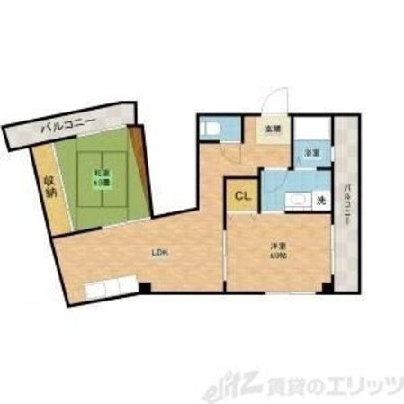 北清水マンションの物件間取画像